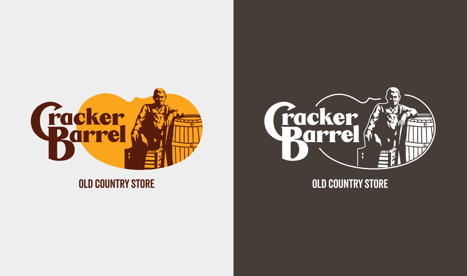 My take on redesigning a Cracker Barrel's logo and visual identity
