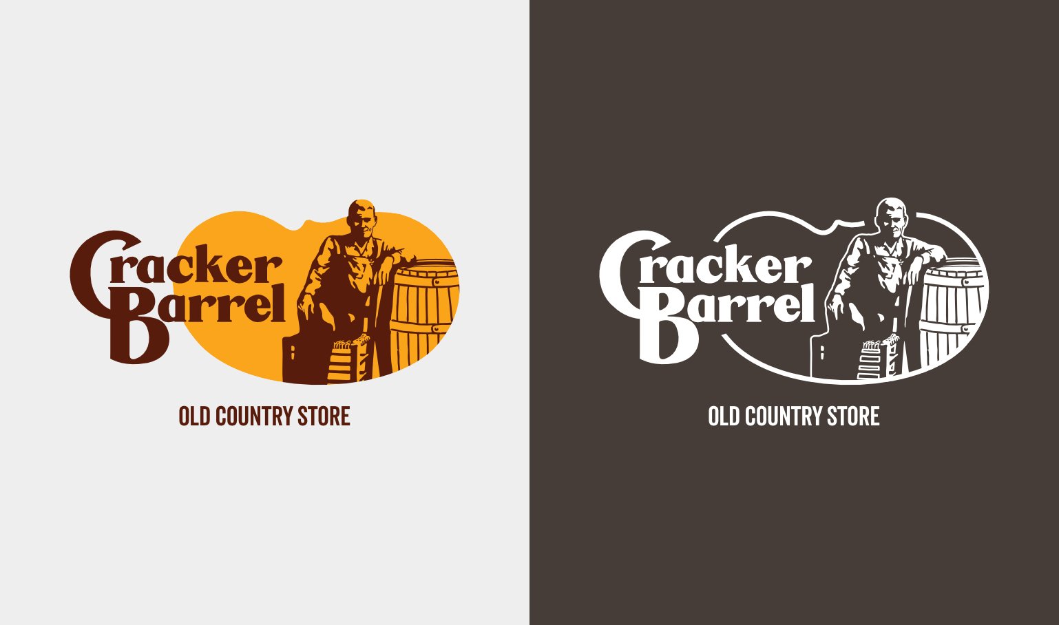 My take on redesigning a Cracker Barrel's logo and visual identity