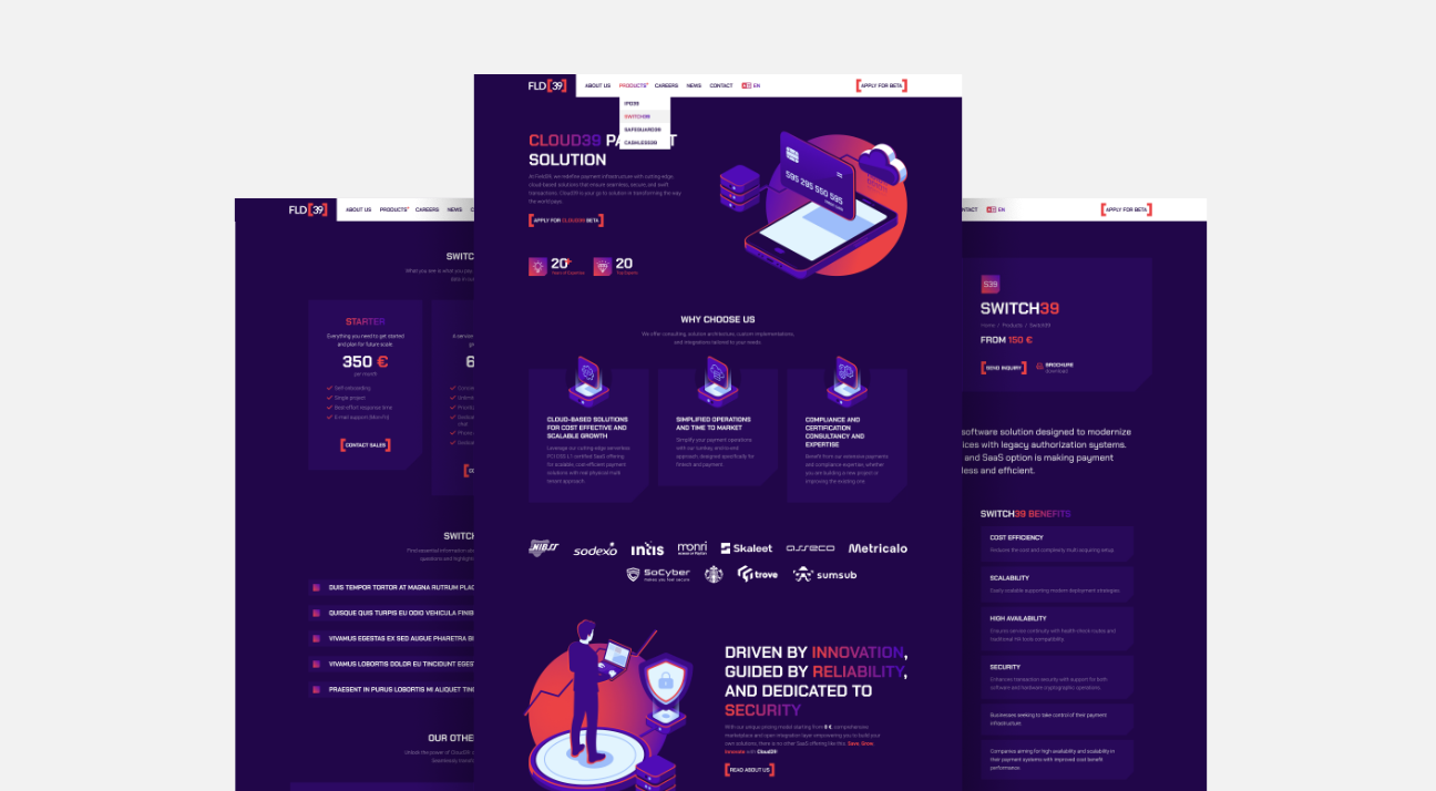 fld39 banking agency website design by studio simple