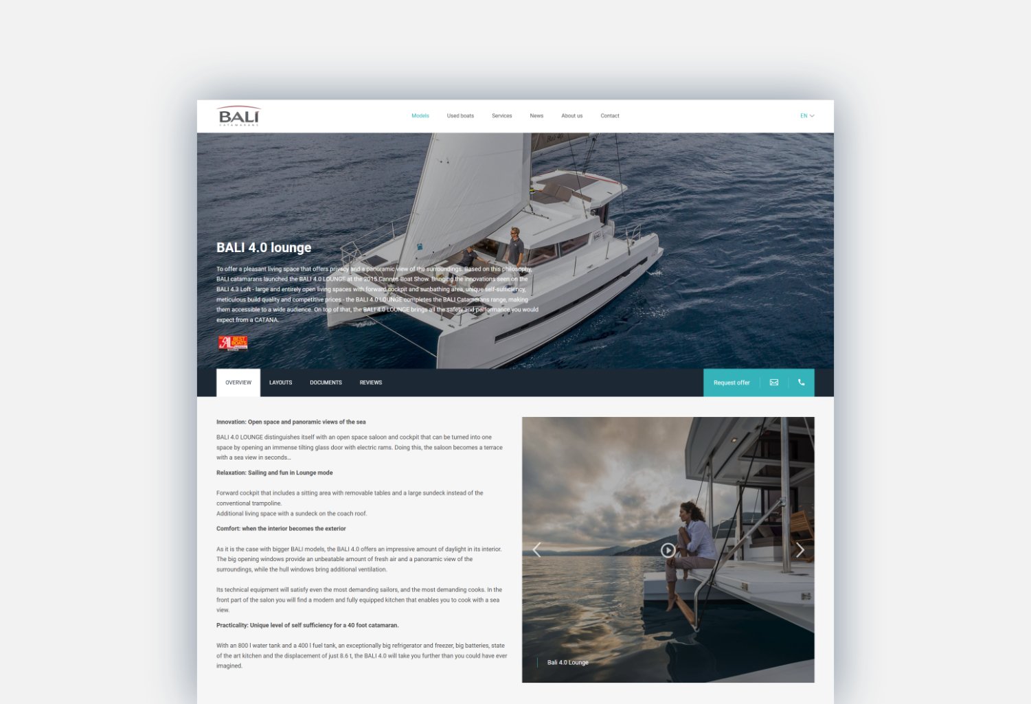 Old Bali Catamarans Charter website