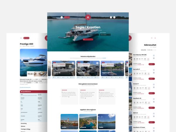 Croatia Yacht Club website by studio Simple