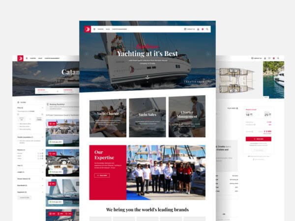 Croatia Yachting website by studio Simple