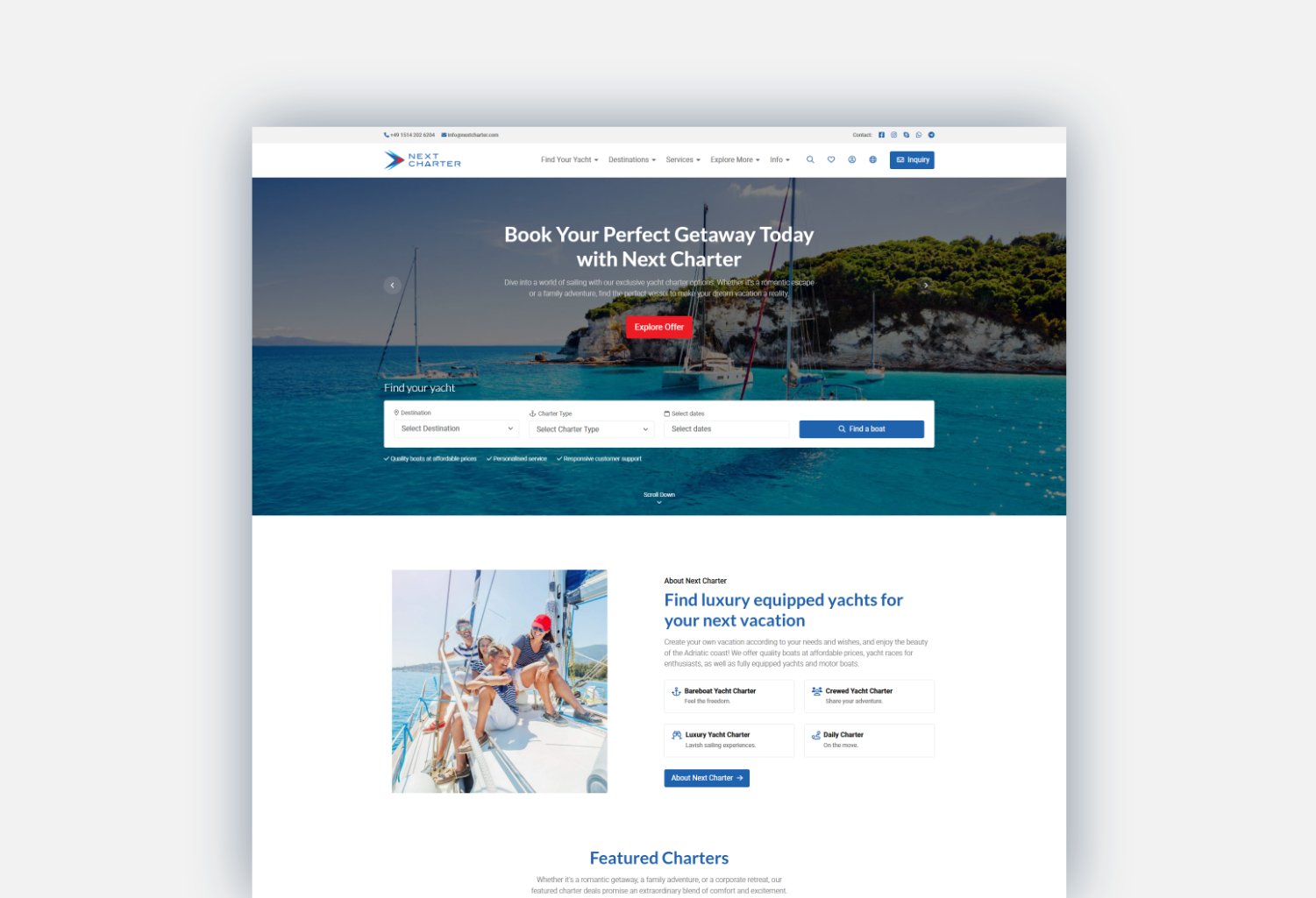 New Next Charter website by studio Simple