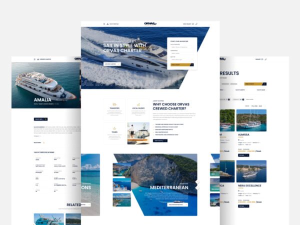 Orvas Crewed Yachts by studio Simple