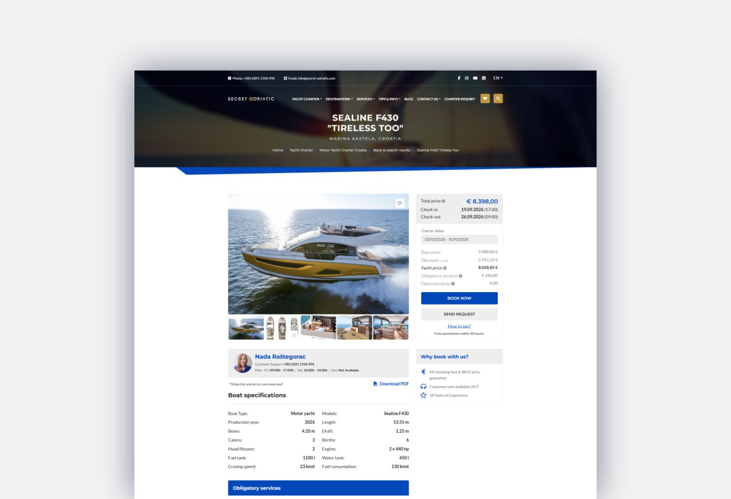 New Secret Adriatic website by studio Simple