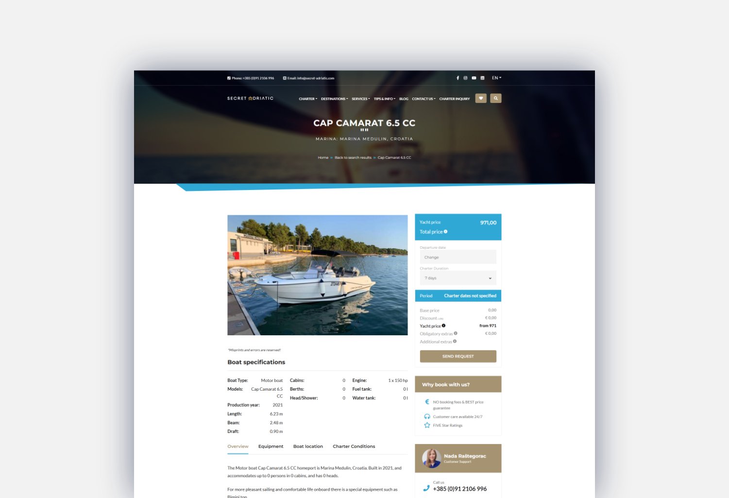 Old Secret Adriatic website